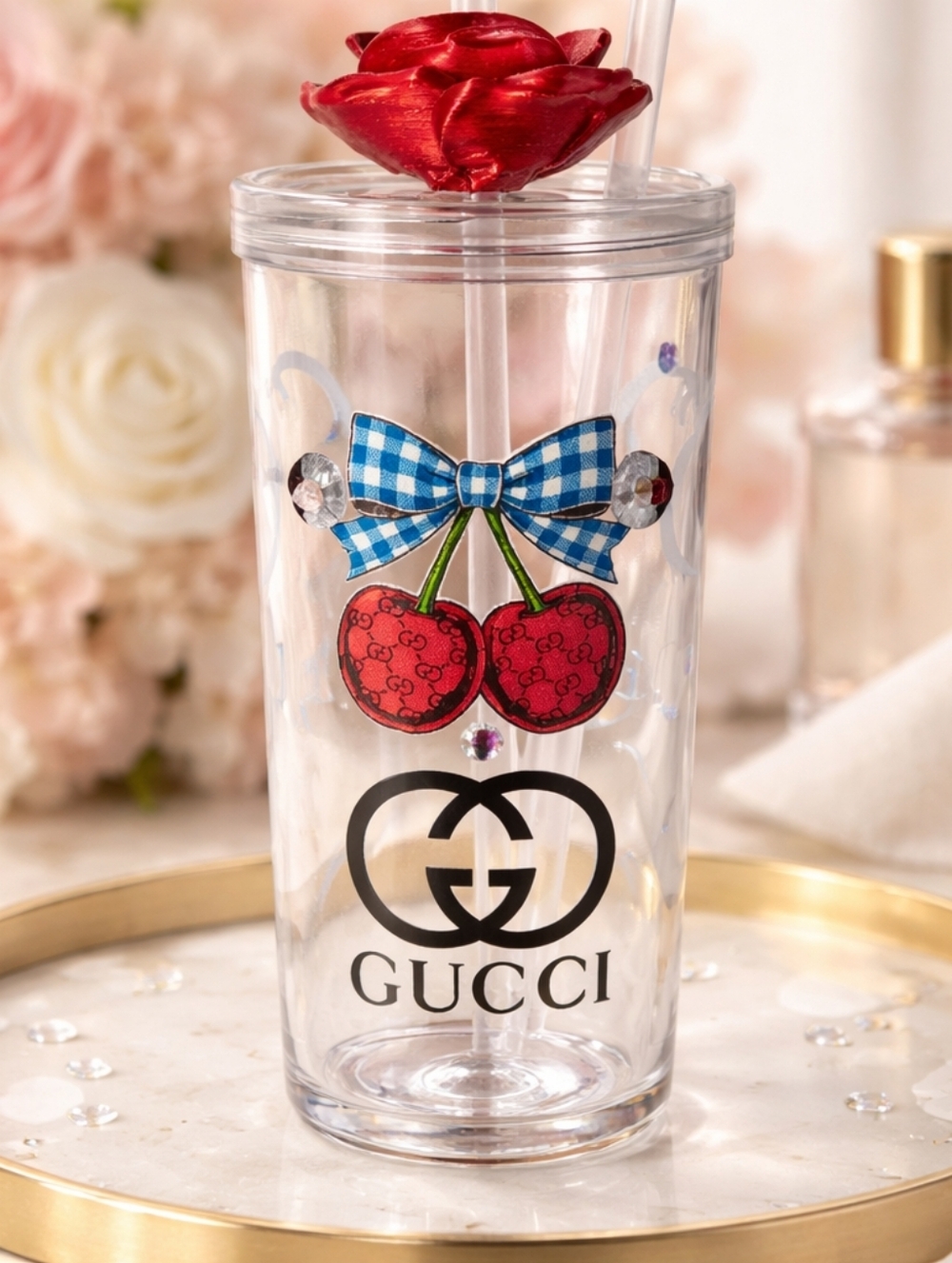 Handcrafted Tumbler Cup With Design